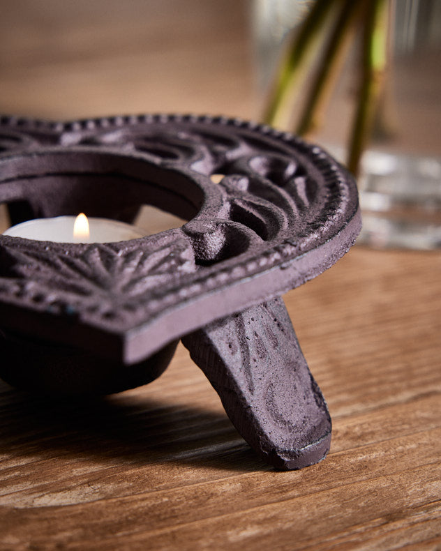 Set of 2 Heart Tealight Candle Holders