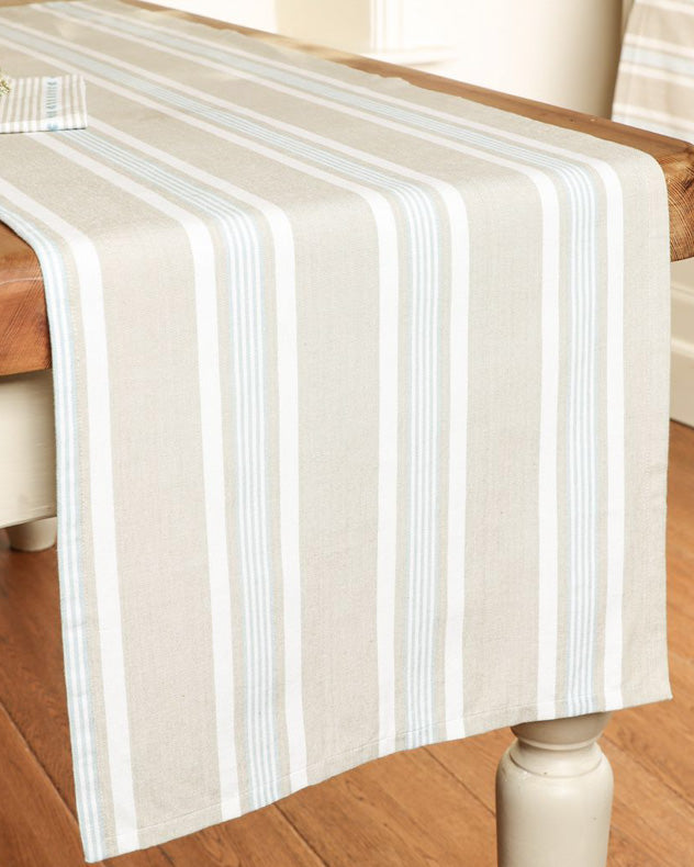 Millstone Blue Stripe Table Runner