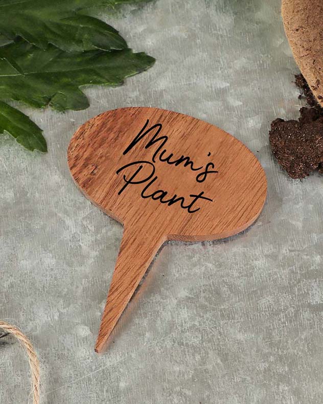 Dark Green Welly Boot Planter with Personalised Marker