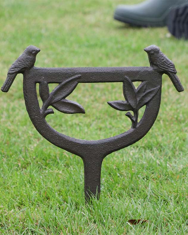Cast Iron Garden Birds Boot Scraper