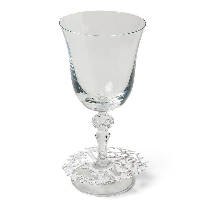 Set of 3 Festive Wine Glass Decorations