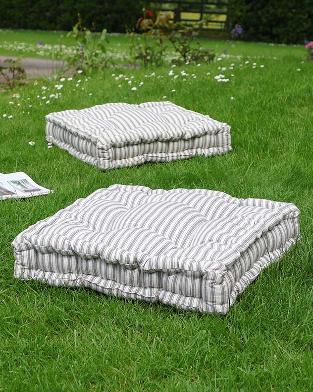 Grey garden shop seat pads