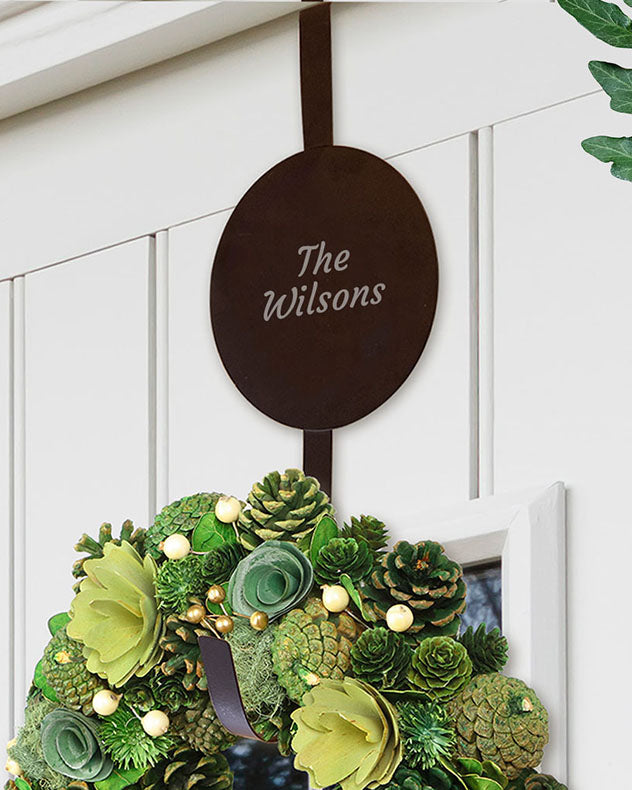 Personalised Over-the-Door Wreath Hanger