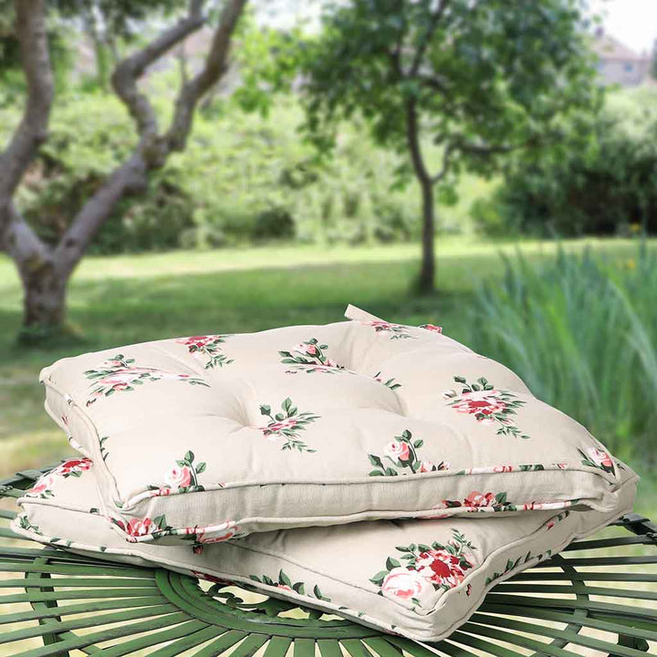 Country Garden Floral Mattress Seat Cushion