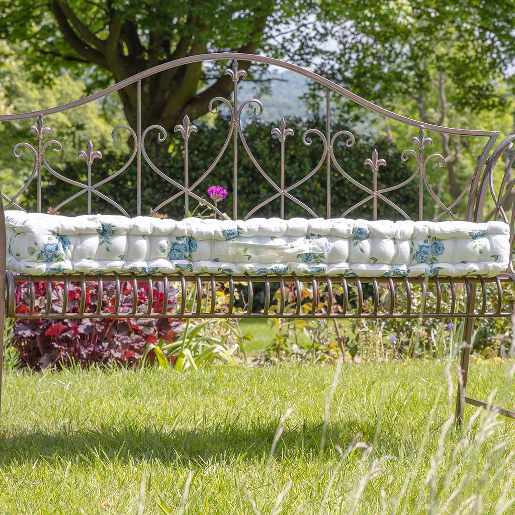 floral bench cushion