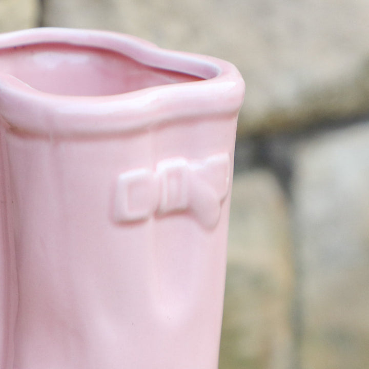 stoneware boot planter