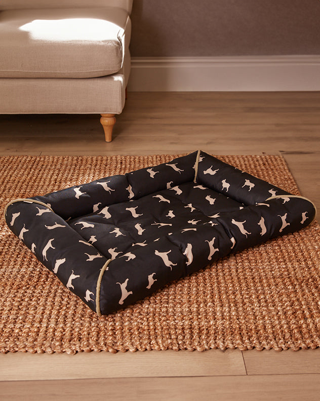 Dog Silhouette Pet Bed