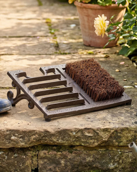Cast Iron Boot Scraper & Boot Brush | Boot Brush & Scrappers | Dibor