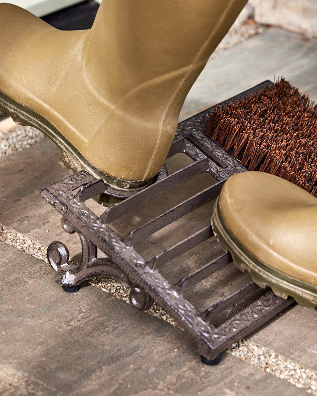 Cast Iron Boot Scraper and Boot Brush Dibor