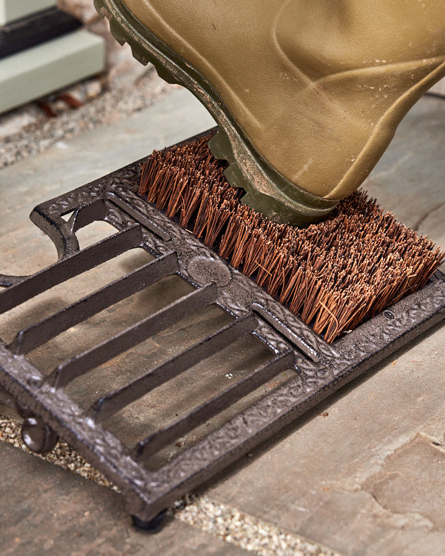 Cast Iron Boot Scraper &amp; Boot Brush