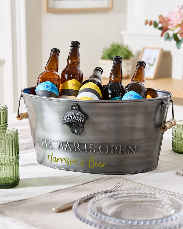 Personalised Bar Beer Bucket