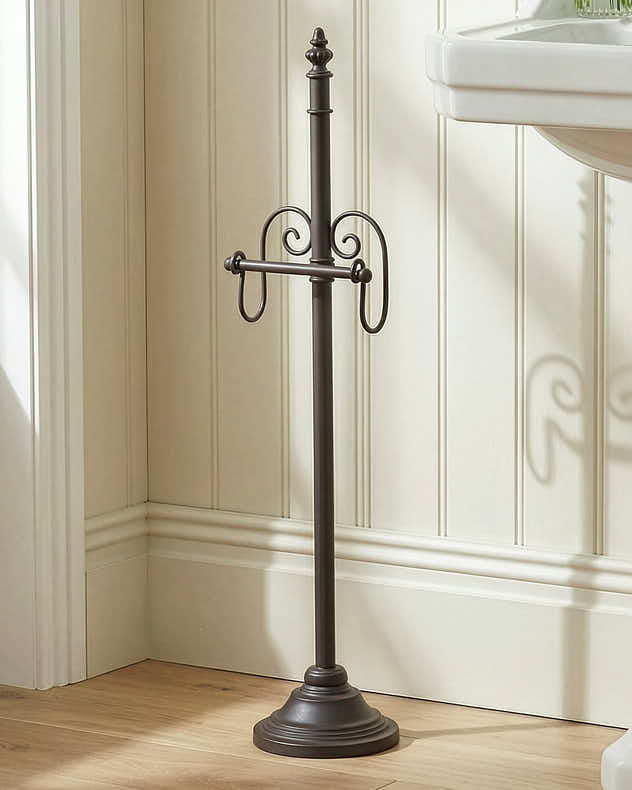 Toilet Roll Holders - Scrolled Freestanding Toilet Roll Holder