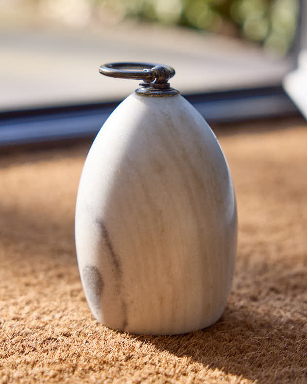 Marble Door Stops - White Marble Door Stop