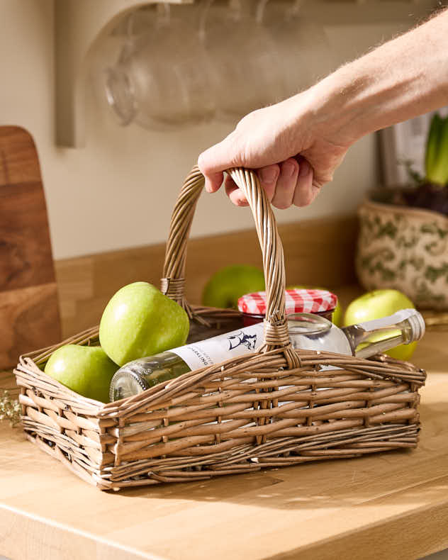 Wicker Gardening Trug Basket