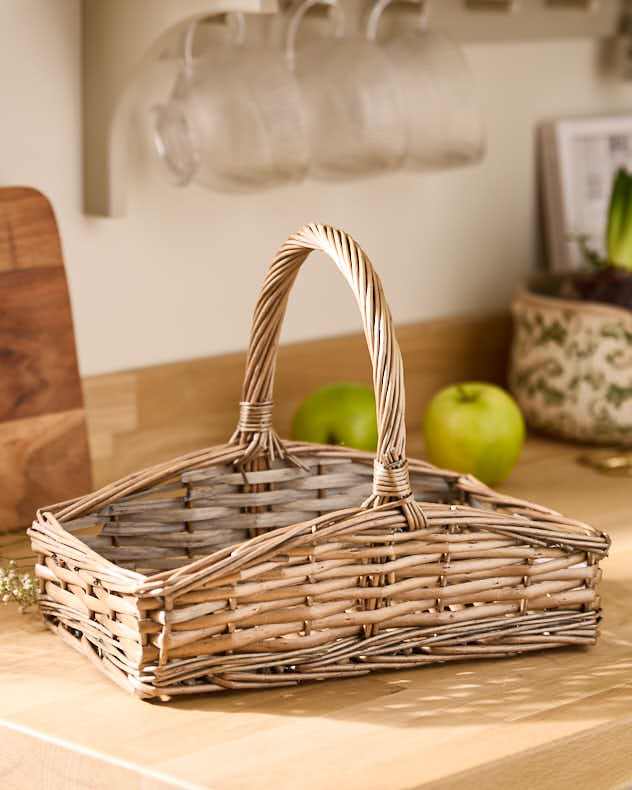 Wicker Gardening Trug Basket