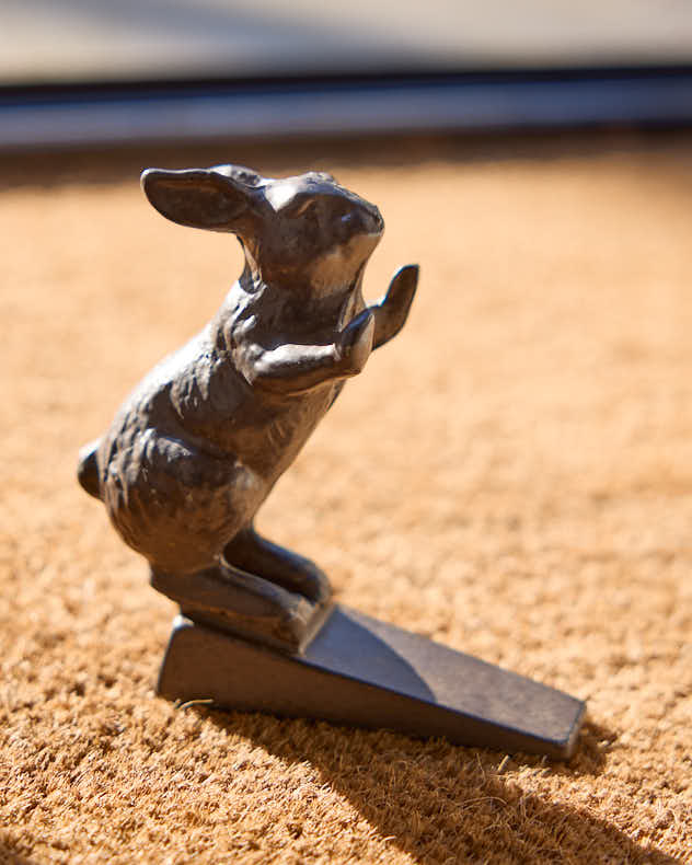 Cast Iron Rabbit Doorstop