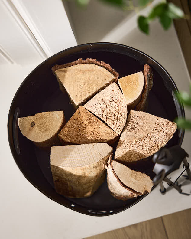 Log &amp; Coal Storage - Log Bucket with Poker &amp; Tongs