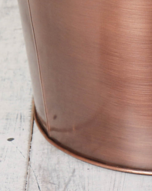 Personalised Copper Bucket Planter Anniversary Gift