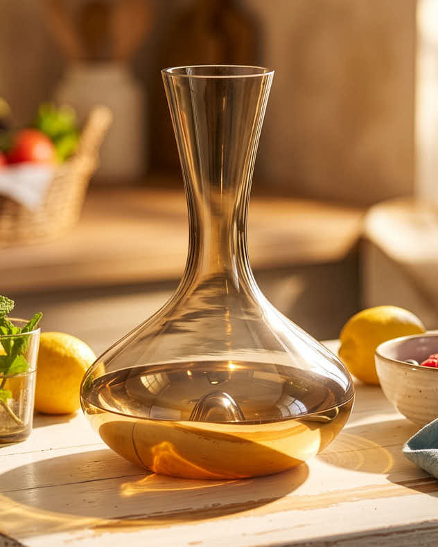 Smoked Gold Glass Wine Carafe