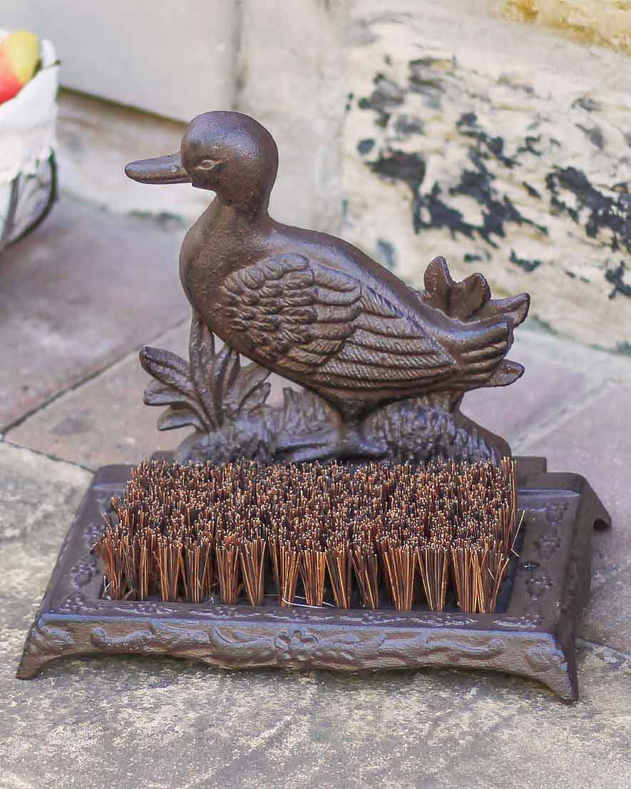 Cast Iron Duck Boot Brush