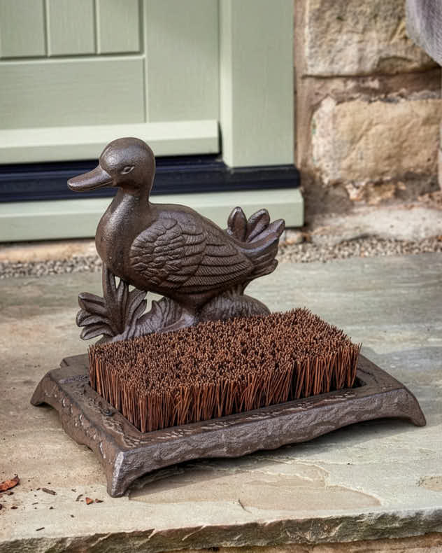 Cast Iron Duck Boot Brush