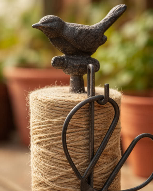 String Dispenser - Cast Iron Bird String Dispenser