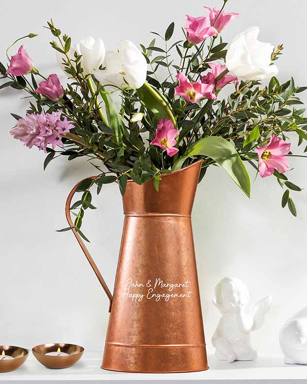 Personalised 7th Anniversary Copper Jug Gift