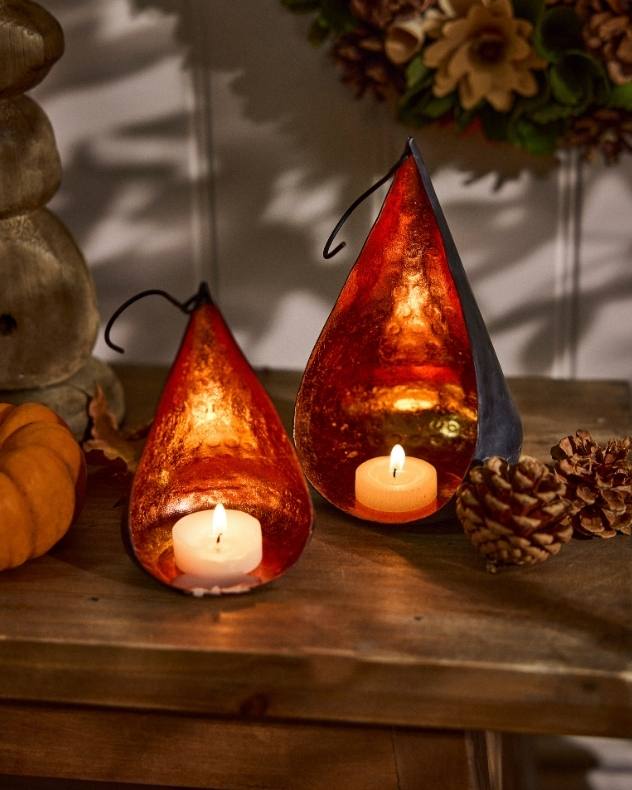 Halloween Copper Tea Light Holder