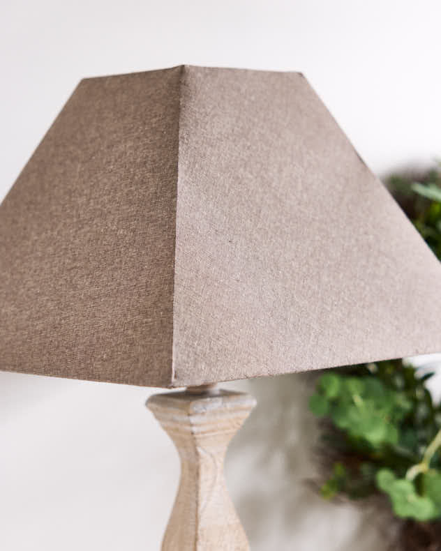 Birchwood Pillar Table Lamp