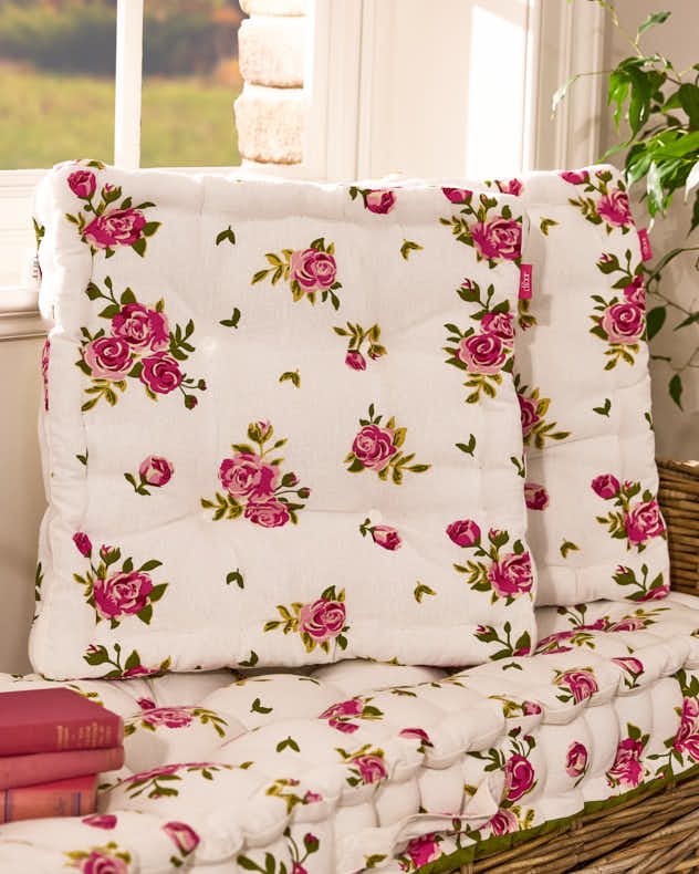 100% Cotton & Polyester Cushions - Set of 2 Helmsley Blush Cushions