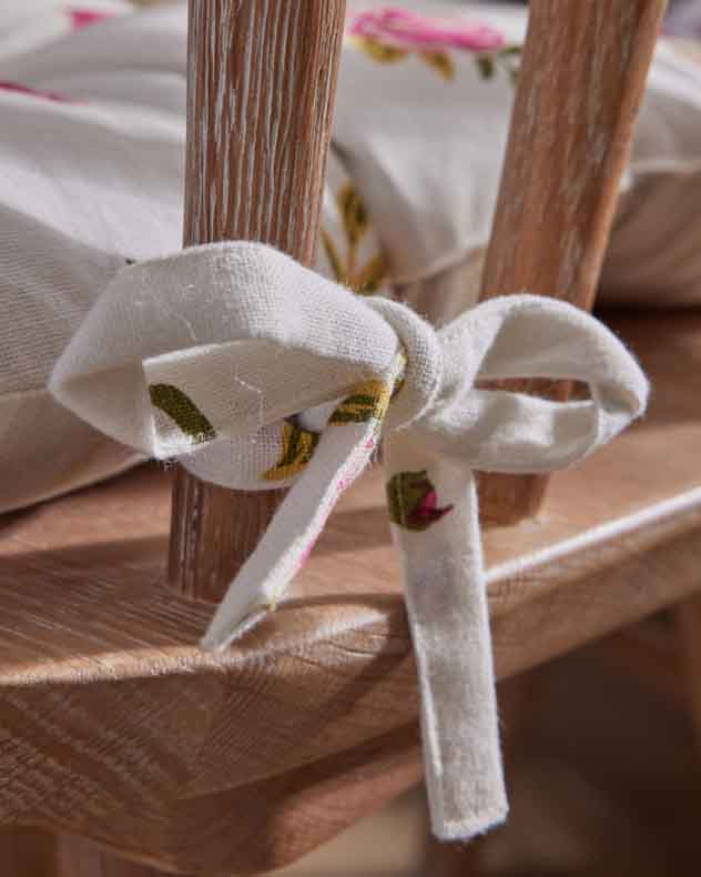 Seat Pads - Set of 2 Helmsley Blush Seat Pads
