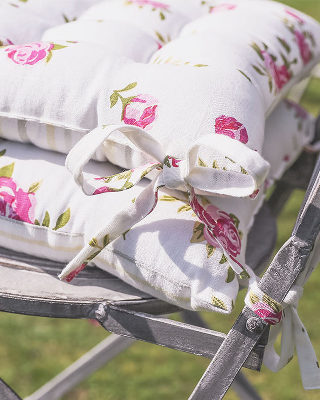 Seat Pads - Set of 2 Helmsley Blush Garden Seat Pads