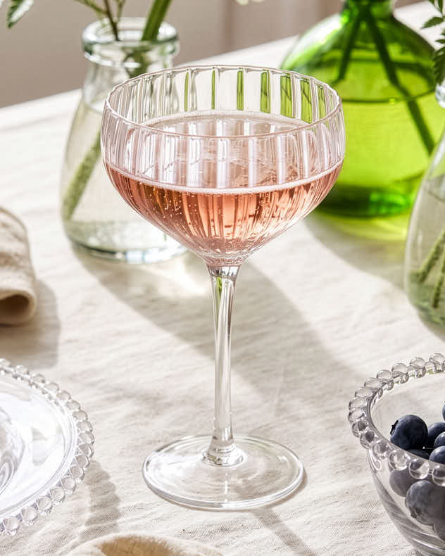 Set of 4 Champagne Saucers