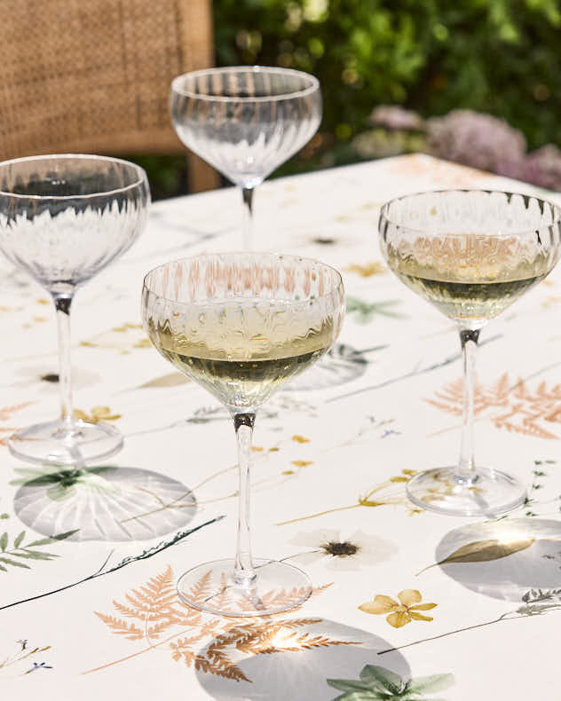 Set of 4 Champagne Saucers