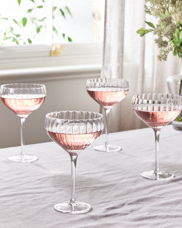 Set of 4 Champagne Saucers