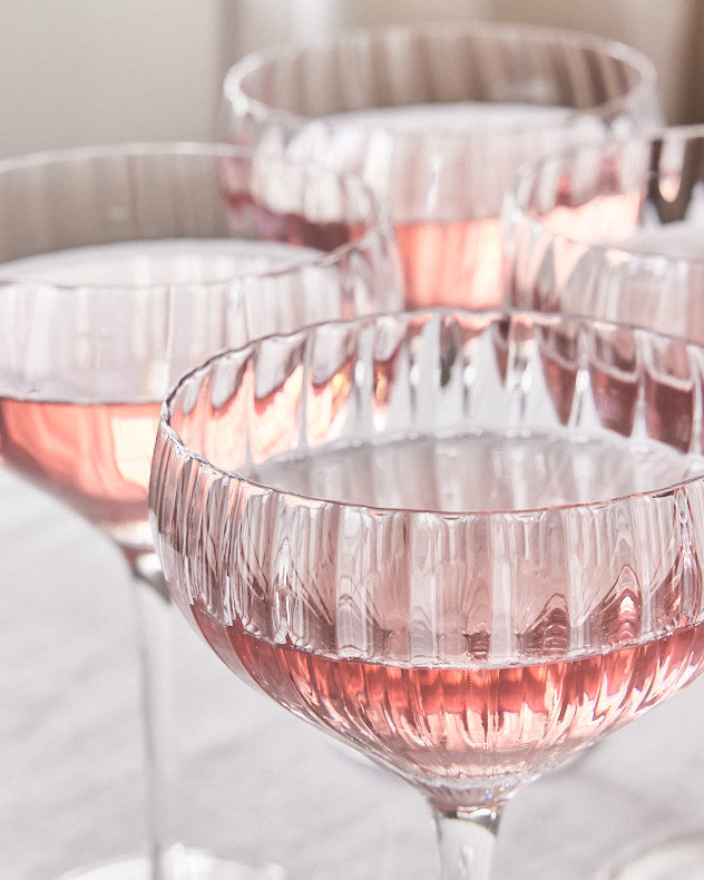 Set of 4 Champagne Saucers