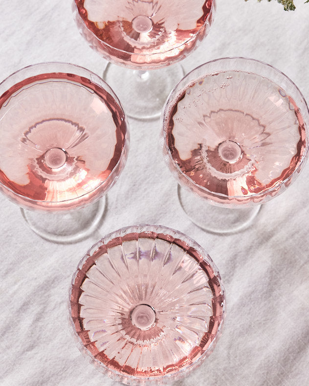 Set of 4 Champagne Saucers