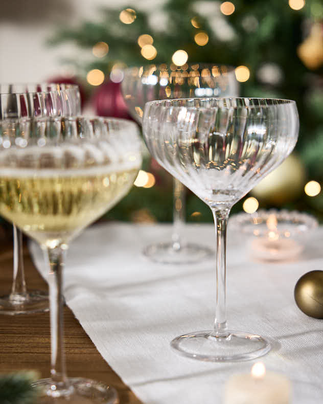 Set of 4 Champagne Saucers