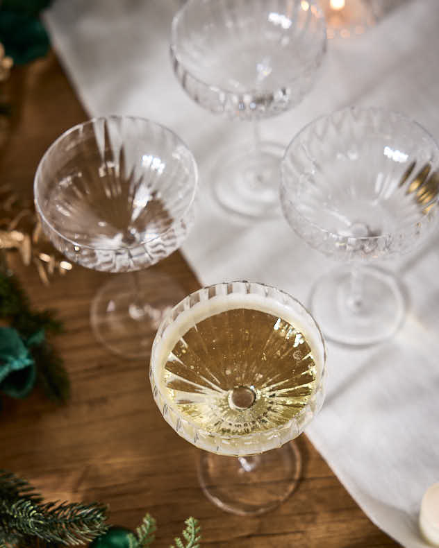 Set of 4 Champagne Saucers
