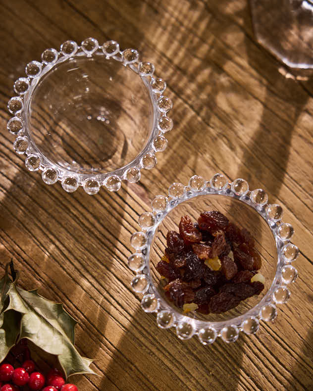 Set of 2 Mini Bella Perle Glass Bowls