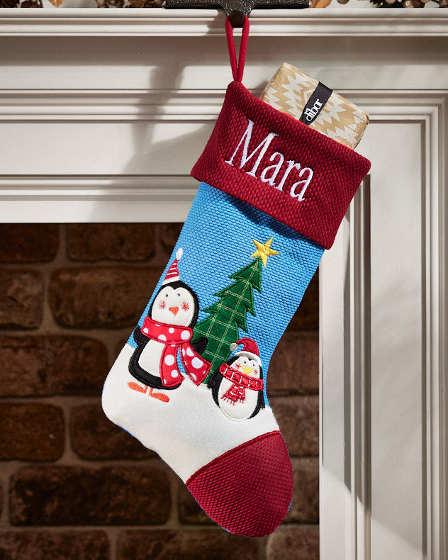 Stockings Snowman - Personalised Penguin Christmas Stockings