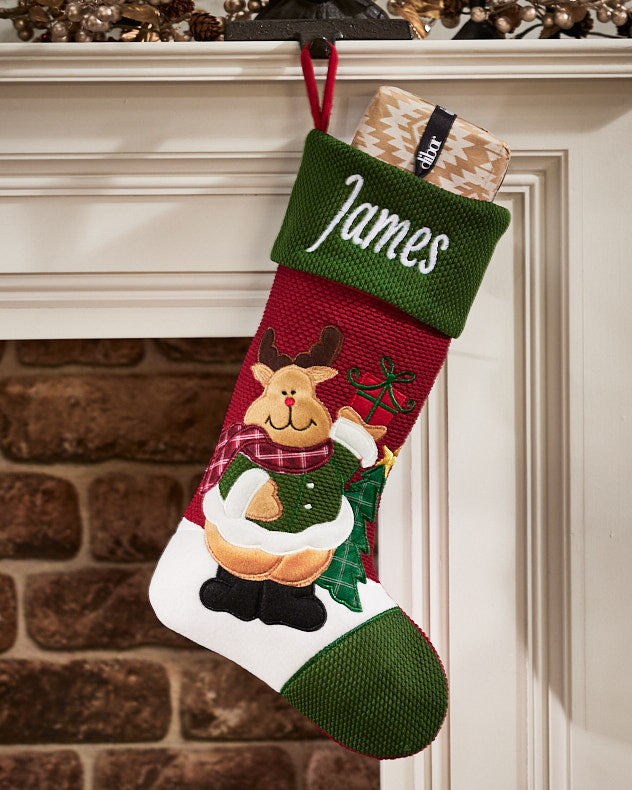 Rudy The Reindeer Personalised Children's Christmas Stocking
