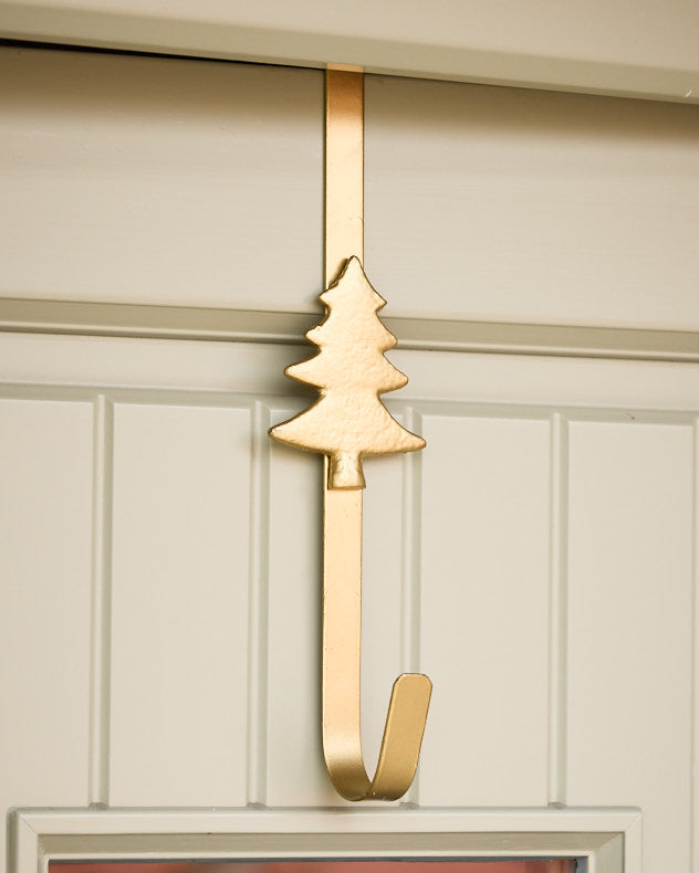 Wreath Hangers - Gold Christmas Tree Wreath Hanger