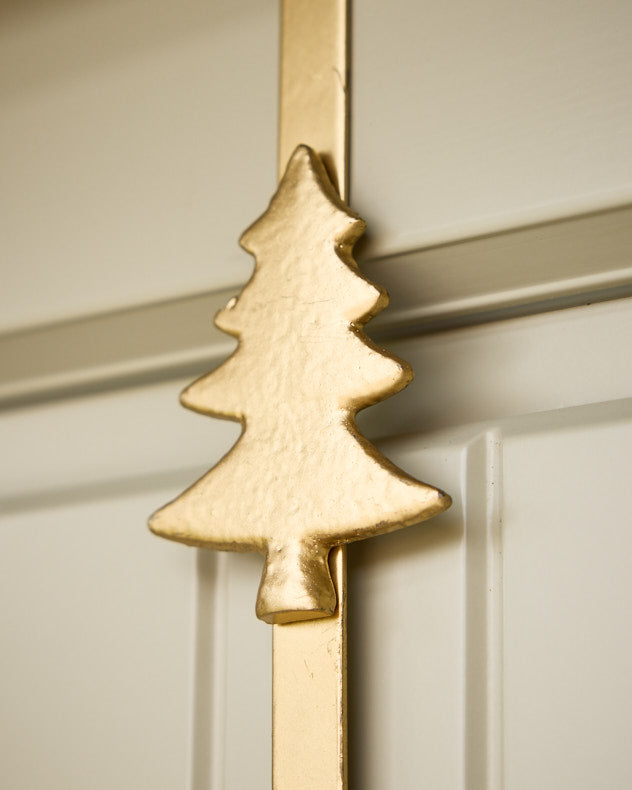 Gold Christmas Tree Wreath Hanger