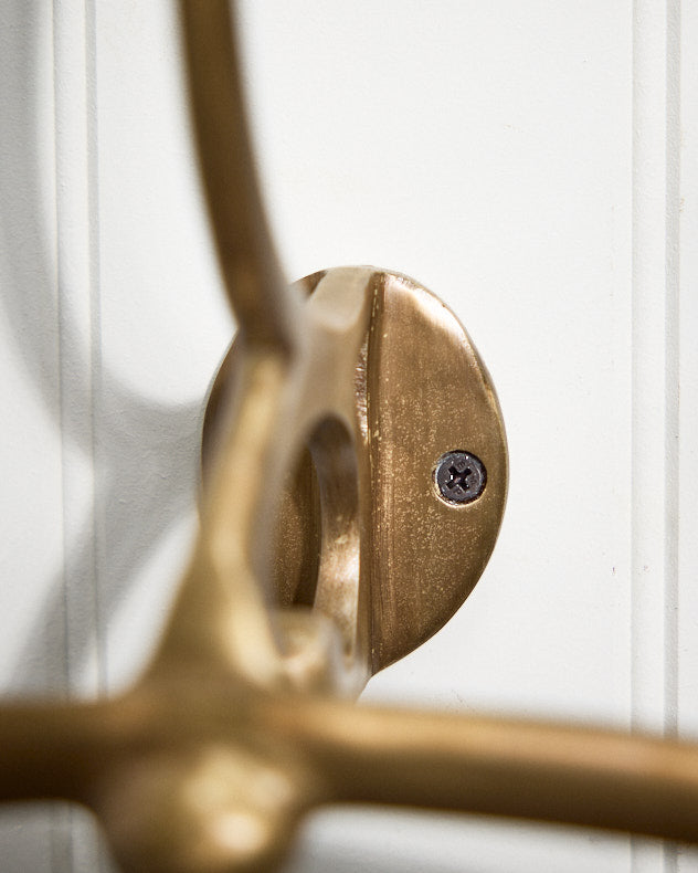 Hooks &amp; Racks - Antique Gold Wall Mounted Valet Hook