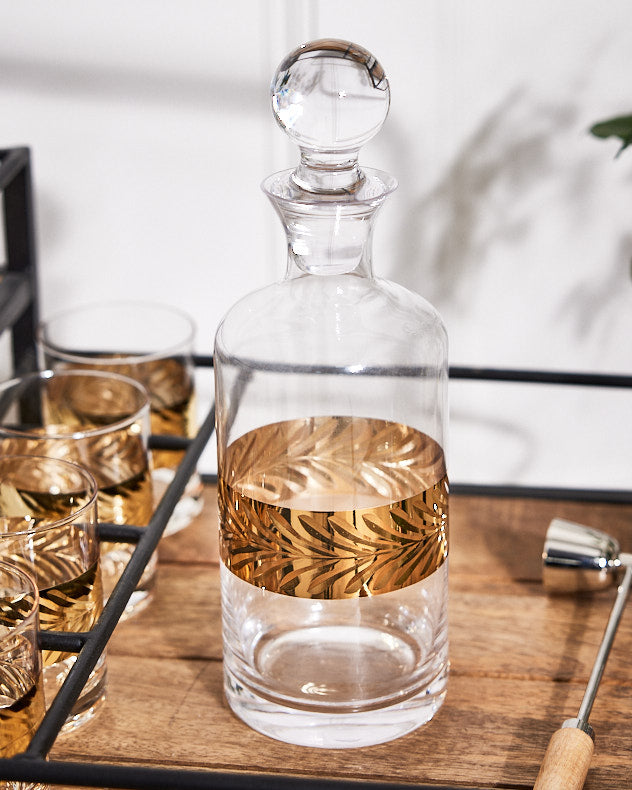 Decanters - Gold Leaf Glass Decanter
