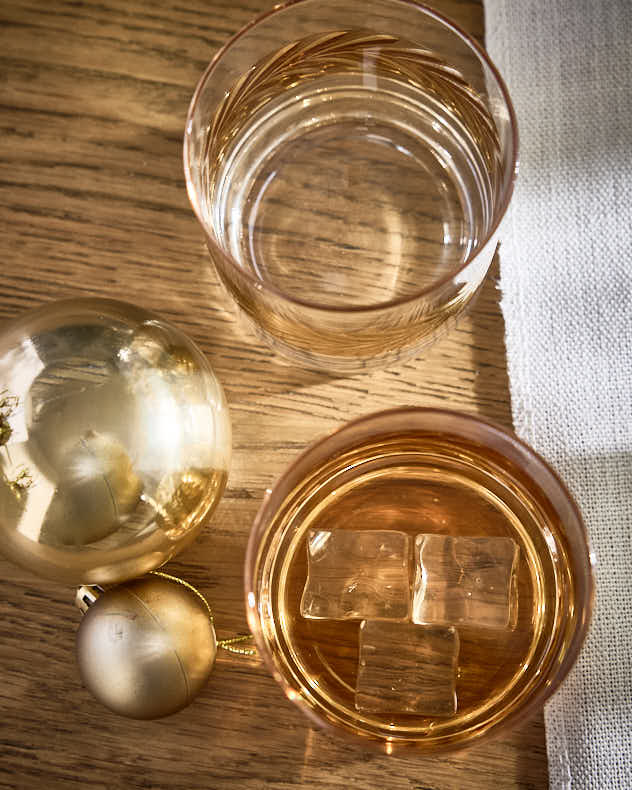 Tumblers Set of 4 - Gold Leaf Whisky Tumblers