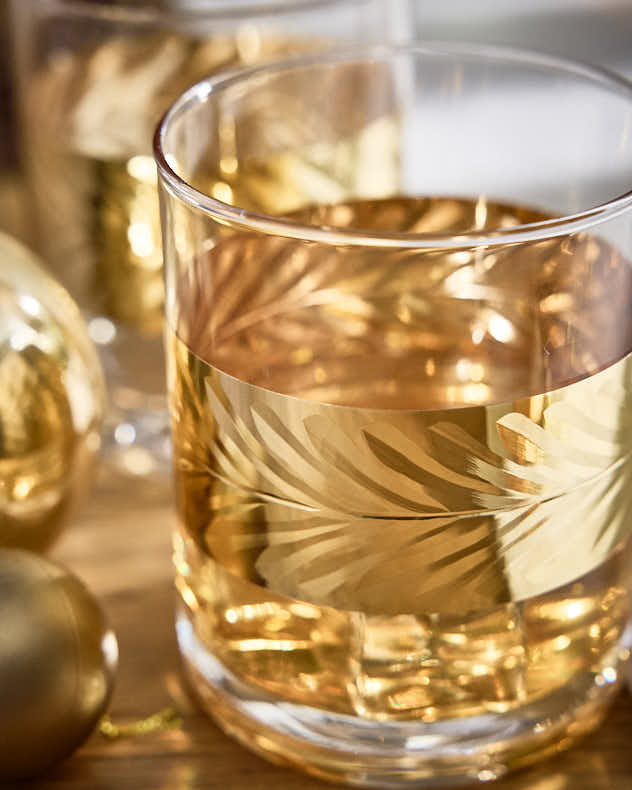 Gold Leaf Whisky Tumblers