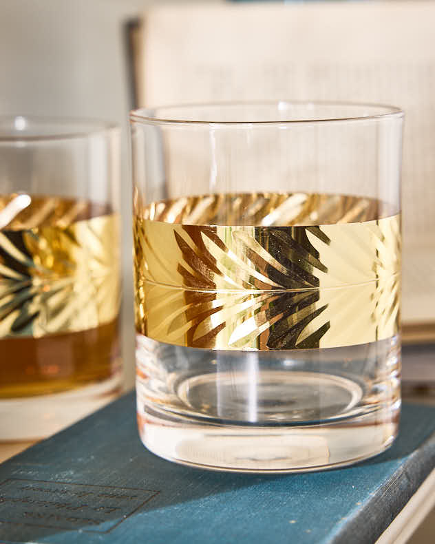 Gold Leaf Whisky Tumblers