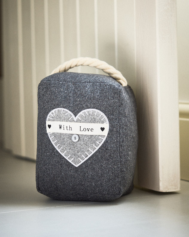 With Love French Country Door Stop